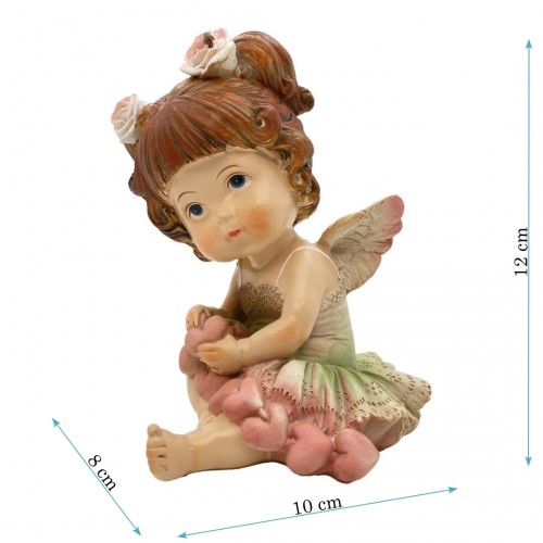 PLA17166  (1-48) Фигурка Девочка Ангел 2 вида,10*9*12см